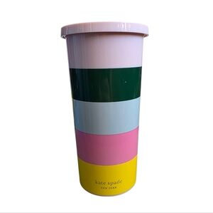 Kate Spade New York Candy Stripe Insulated Tumbler with Lid
